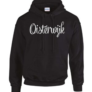 Warme hoodie van het merk Gildan met de tekst Oisterwijk. HB-webshop is een onderdeel van HB-Creations Tilburg Reeshof.