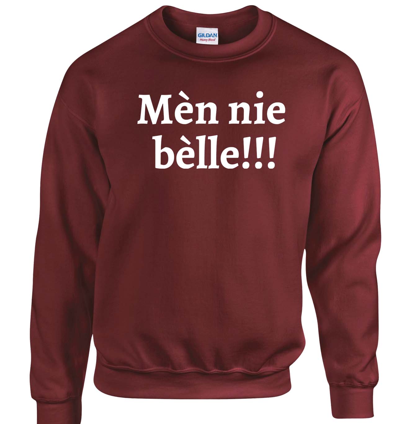 Warme trui van het merk Gildan met de tekst Naaitum HB-webshop is een onderdeel van HB-Creations Tilburg Reeshof.
