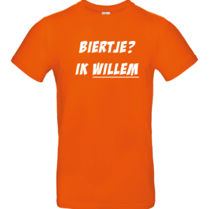 T-shirt, Sweater of Hoodie Koningsdag Biertje? Ik Willem. HB-Webshop is een onderdeel van HB-Creations Tilburg / Rijen