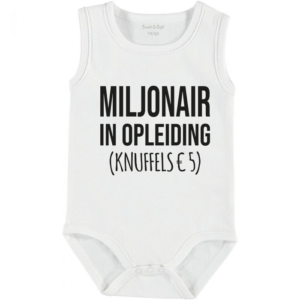 Romper Miljonair in opleiding ( knuffels €5) HB-Webshop.com is een onderdeel van HB-Creations Tilburg/Rijen.