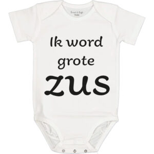 Romper Ik word grote zus. HB-Webshop.com is een onderdeel van HB-Creations Rijen en Tilburg.